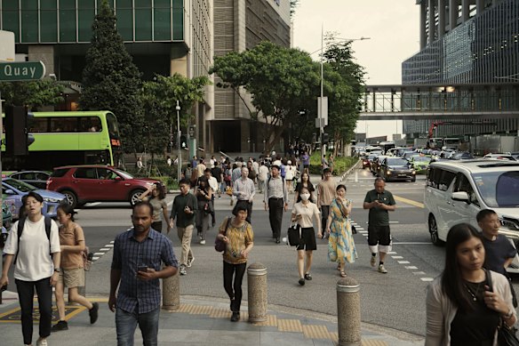 Singapore’s CBD in 2024.