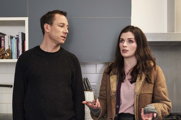 Tobias Menzies plays an unlikely love interest to Aisling Bea’s Aine in the bittersweet comedy This Way Up.