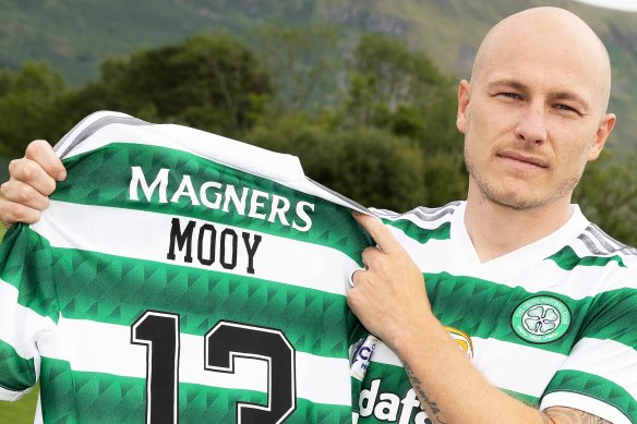 Aaron Mooy has joined Ange Postecoglou and Harry Kewell at Celtic FC.