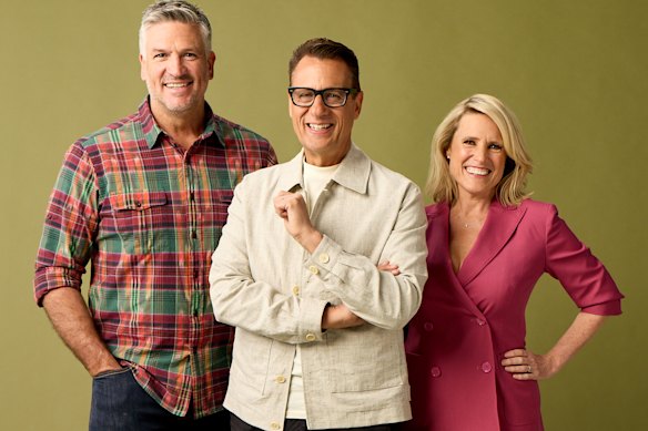 The  Selling Houses Australia team (from left): Dennis Scott; Andrew Winter and Wendy Moore.