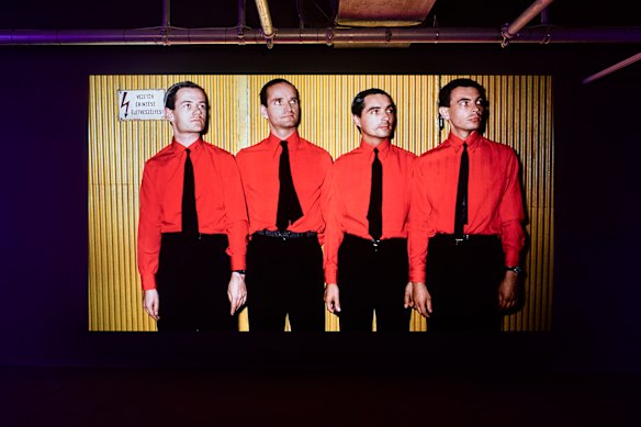 Still showing the band Kraftwerk, from Jeremy Deller’s Everybody In The Place - An Incomplete History of Britain 1984 -1992.