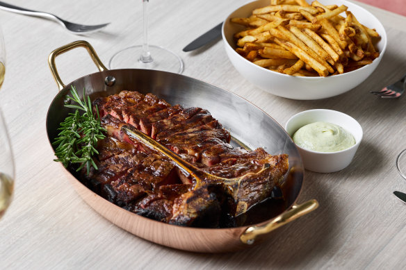 Stockyard 90-day dry-aged bistecca.