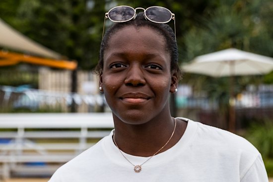 Victoria Belando Nicholson has her heart set on swimming in the Paralympics one day.