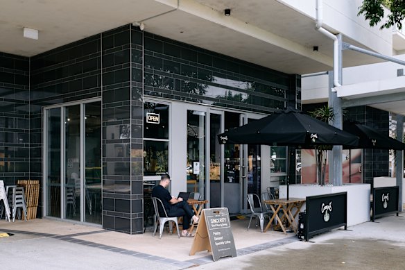 Sincerity by Jacorey occupies a comfortably nondescript spot beneath an apartment building in Upper Mount Gravatt.