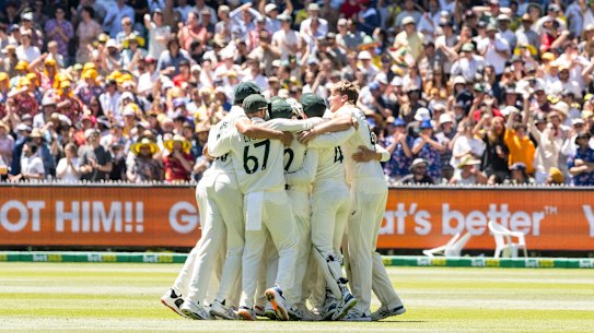 The scenes as Australia retained the Ashes on home soil in 2021.
