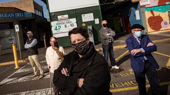 Maria Poletti, centre, president of the  Darebin Appropriate Development Association, says any development should be sensitive to the market.