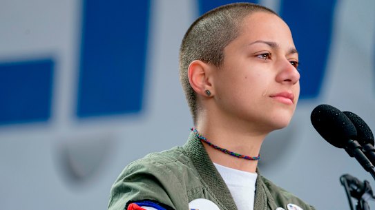 Emma Gonzalez survived the shooting at Marjory Stoneman Douglas High School, and is one of the faces of the 'March for our lives' campaign.