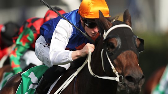 Matt Dunn-trained Rothenburg races away with a Highway Handicap last month.