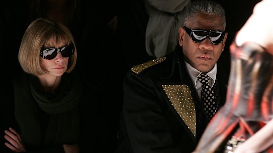 Vogue Editor-in-Chief Anna Wintour and Andre Leon Tally in 2007.