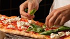 Pizza chef Alessandro Penna at Grappa.