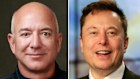 Space rivals: Jeff Bezos and Elon Musk.
