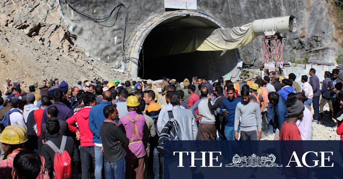 Indian tunnel collapse rescue ongoing a week later, 41 workers trapped - Vimarsana News