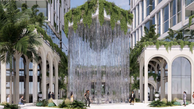 ‘Heart of Nedlands’ triple-tower project redesigned – now with giant waterfall!