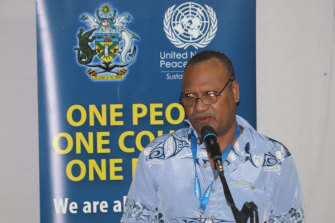 Daniel Suidani, Premier of the Solomon Islands largest province Malaita.