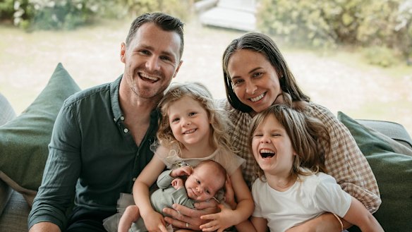 The Dangerfields with their three children.