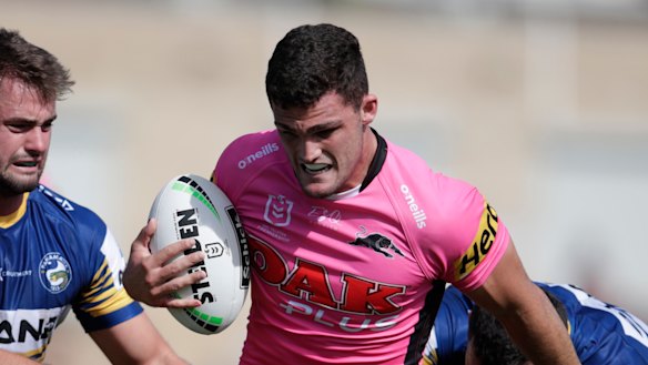 Nathan Cleary spoke to the NRL's integrity unit for a second time on Thursday.