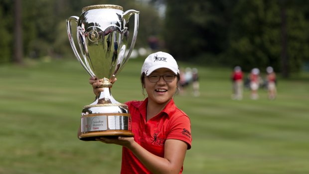Ko winning the Canadian Women's Open as a 15-year-old back in 2012.