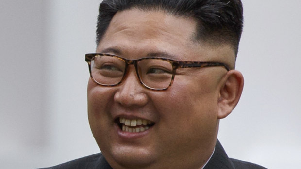 Kim Jong-un during the meeting with Donald Trump: North Korean media says he was the tough negotiator.