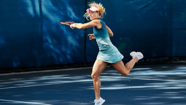 Angelique Kerber gives the Adidas range a test run.