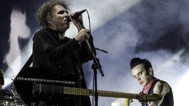Robert Smith and Simon Gallup of the Cure. The band will play their landmark 1989 album Disintegration in its entirety at Vivid.