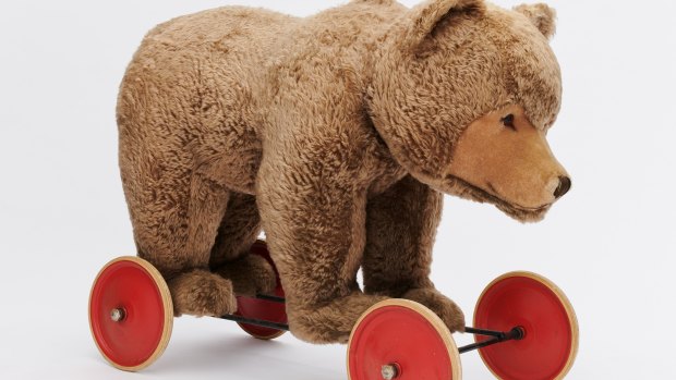 Too much to bear: The life-size ride-on bear.