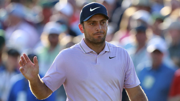 Francesco Molinari leads after three rounds at Augusta.