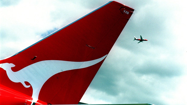 Qantas shares were at their lowest in a month on Tuesday.  