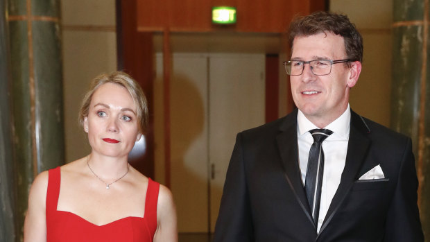 Rachelle Miller and Alan Tudge in 2017, the year the couple had an affair.