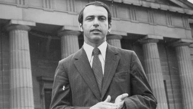 Gerald Stone as a young reporter working for the ABC in Australia.