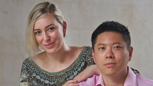Wattle Hill Capital's Albert Tse, pictured with his wife Jessica Rudd, has made a $190 million bid for Capilano Honey.