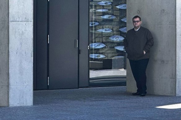 Luke Edward Reynolds outside the Queensland District Court in Brisbane, Friday, July 4.