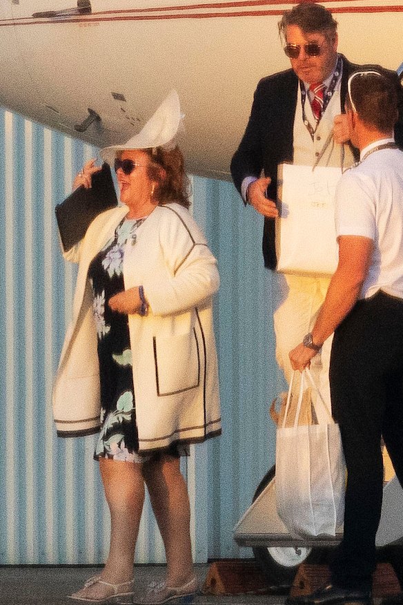 Gina Rinehart recently flew into Sydney with a man who looked an awful lot like Johan Dyrnes.