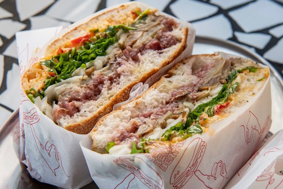Pastrami sandwich.
