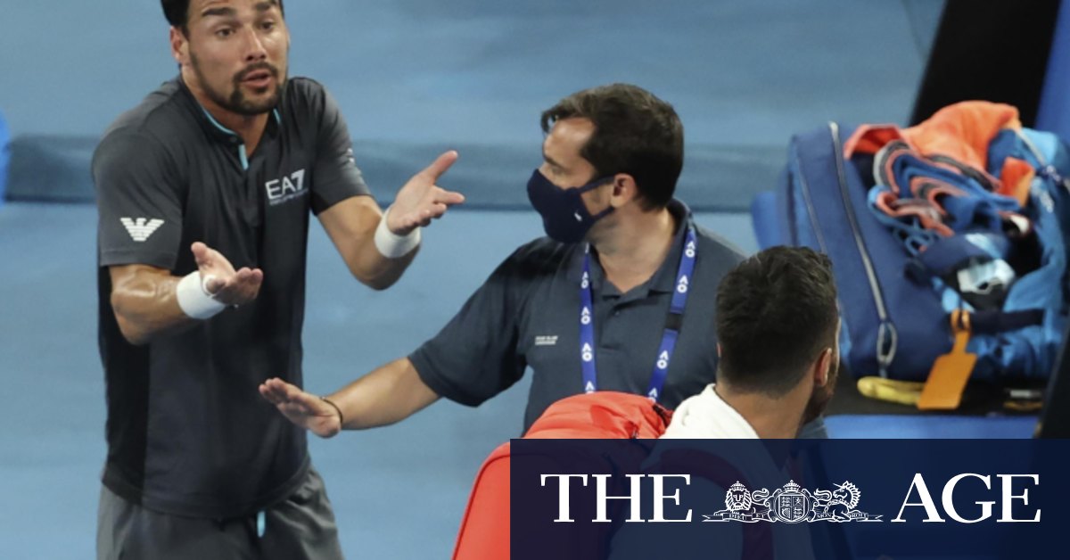 Australian Open 2021: Fabio Fognini and Salvatore Caruso in heated argument after all-Italian affair