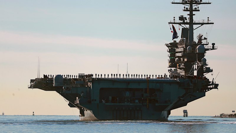 US military top brass dispatched to aircraft carrier rocked by talk of crumbling morale