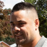 Jarryd Hayne leaves Cooma Correctional Centre on Wednesday after his convictions were quashed.