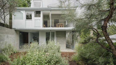 The studio at the rear of the Red Hill workers’ cottage has separate street access that opens onto the garden.