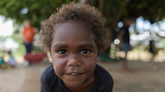 Noah Accoom at the Kuunchi Kakana Centre in Lockhart River.