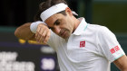 Roger Federer in action at Wimbledon last month. Chances of a return to major tournaments are slimming. 