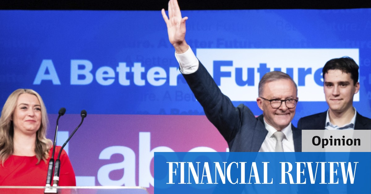 What to expect from Anthony Albanese’s new Labor governmentClose menuSearchExpandExpandExpandExpandExpandExpandExpandExpandExpandExpandExpandCloseAdd tagAdd tagThe Australian Financial ReviewTwitterInstagramLinkedInFacebook