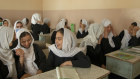 Female students at Fatima Balkh High School in Mazar-e-Sharif. In the rest of the country most have been forced to stay home.