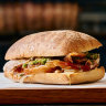 The hefty porchetta roll at G. McBean Family Butcher.
