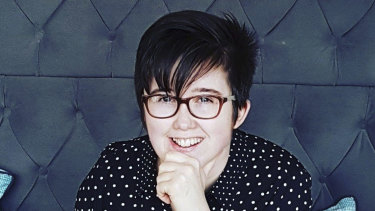 Lyra McKee who was shot and killed when guns were fired during clashes with police Thursday night April 18, 2019, in Londonderry, Northern Ireland.  