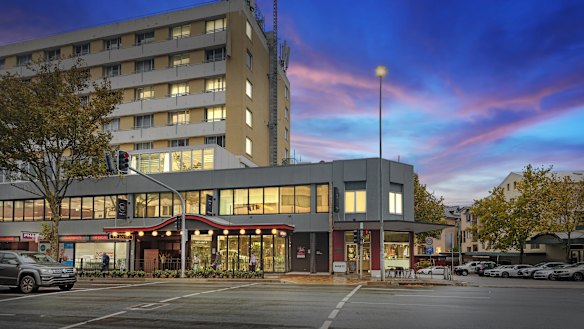 Minskys Hotel includes commercial office space above, occupied by Redcape.