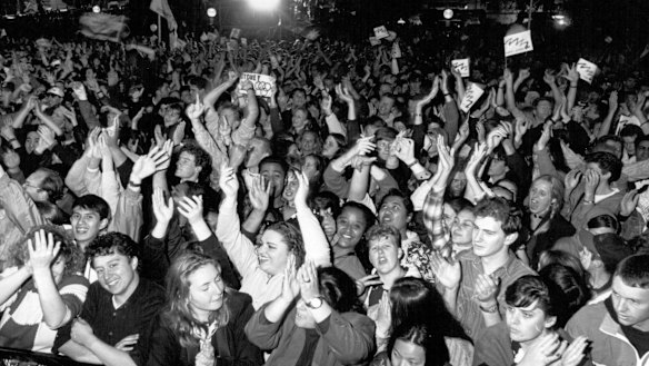 Celebrations at Circular Quay, September 23, 1993.