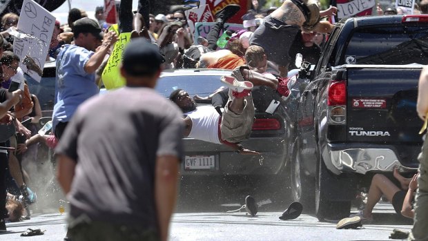 The Unite the Right rally in Charlottesville, Virginia, in which one protester was killed.