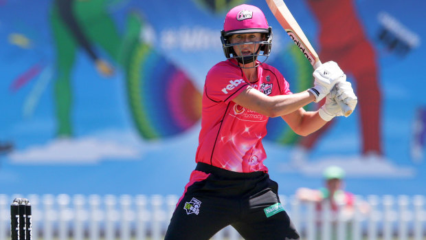 Slow start: Ellyse Perry and the defending champion Sydney Sixers lost their Women's Big Bash League opener.