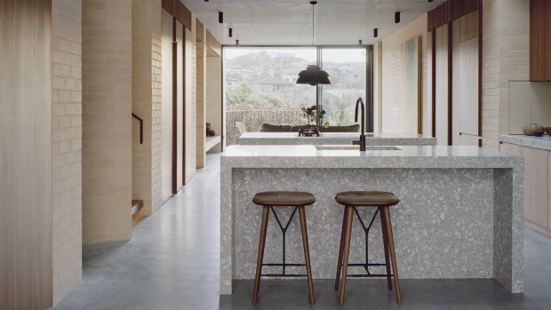 The lines between indoors and out are fairly blurred, with either balconies or large picture windows, at least with the north-south orientation.