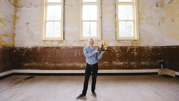 National Hotel co-owner Karl Bullers is converting Fremantle’s old courtroom buildings into a restaurant, bar and alfresco area.
