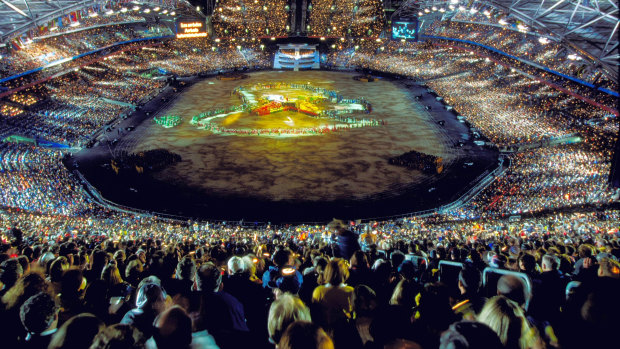 The world was watching the 2000 Sydney Games opening ceremony.